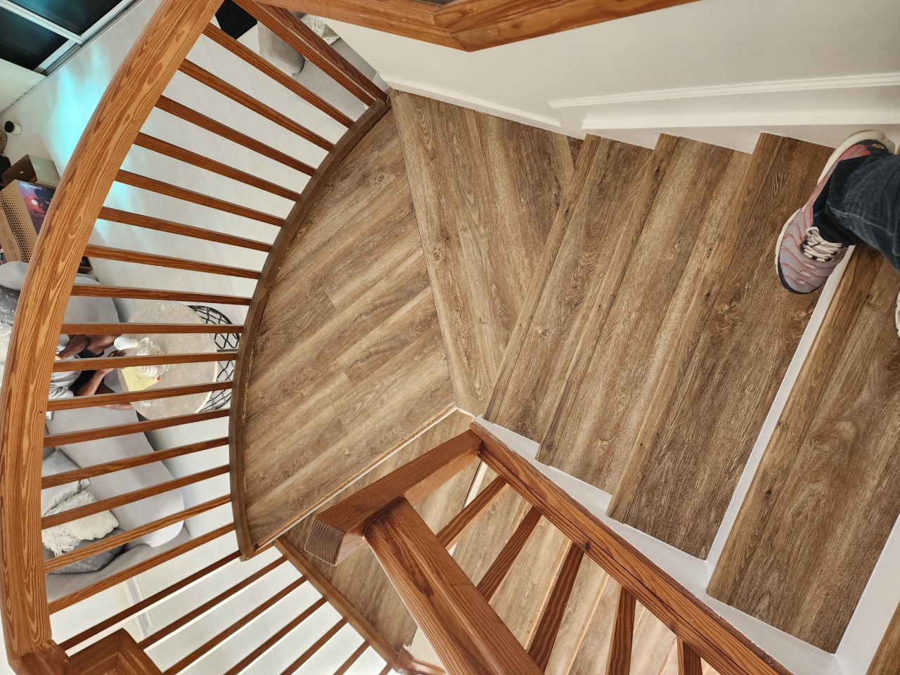 Custom stair flooring installation