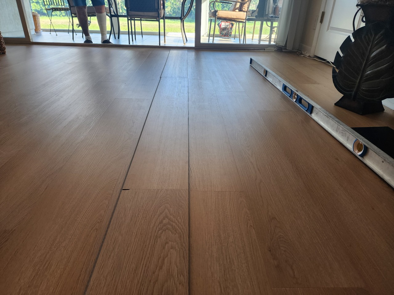 Vinyl plank flooring installation